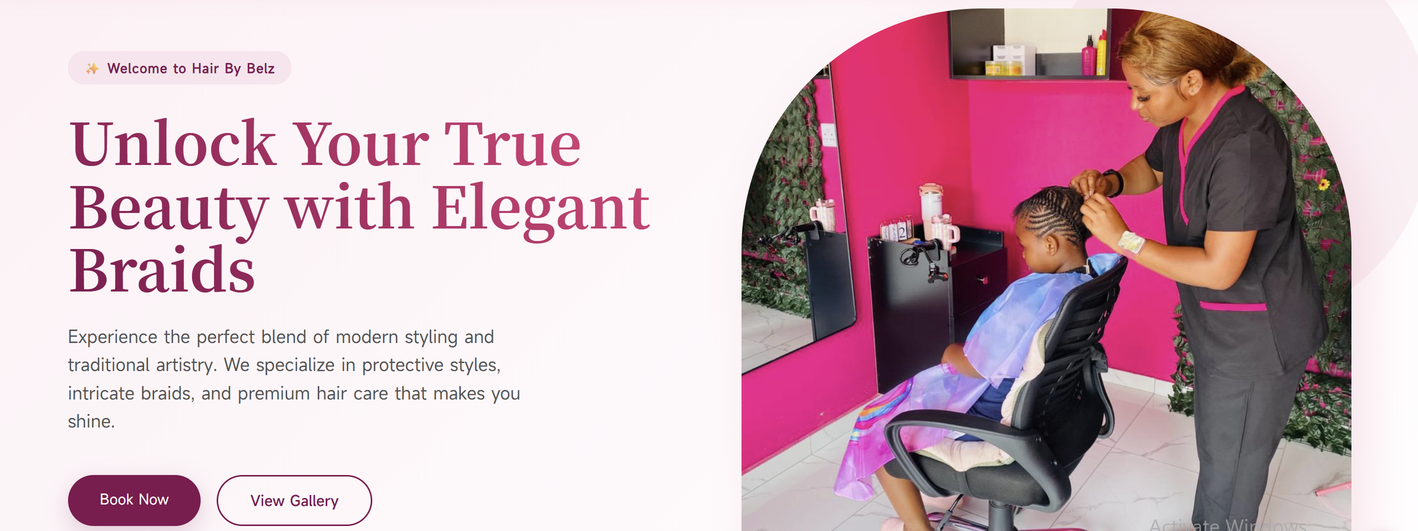 Hair By Belz Homepage